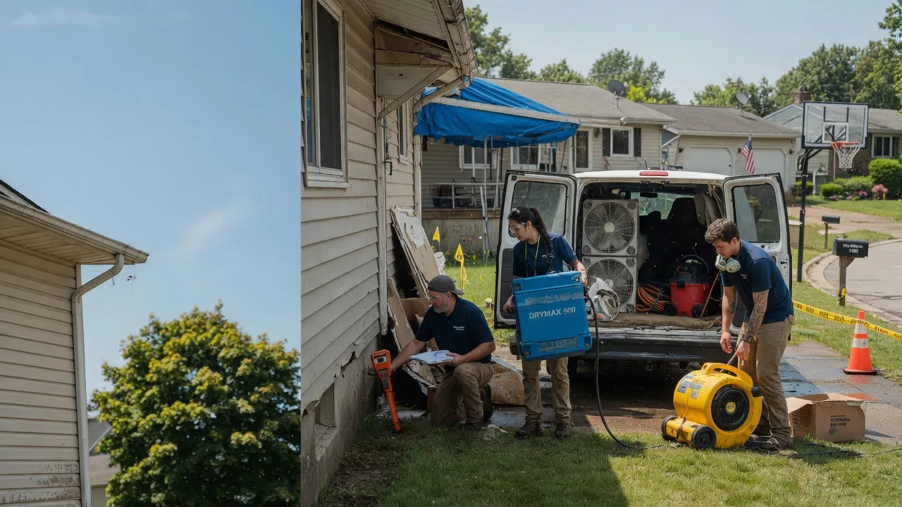Ceiling Leak Cleanup in Vickery, OH near me